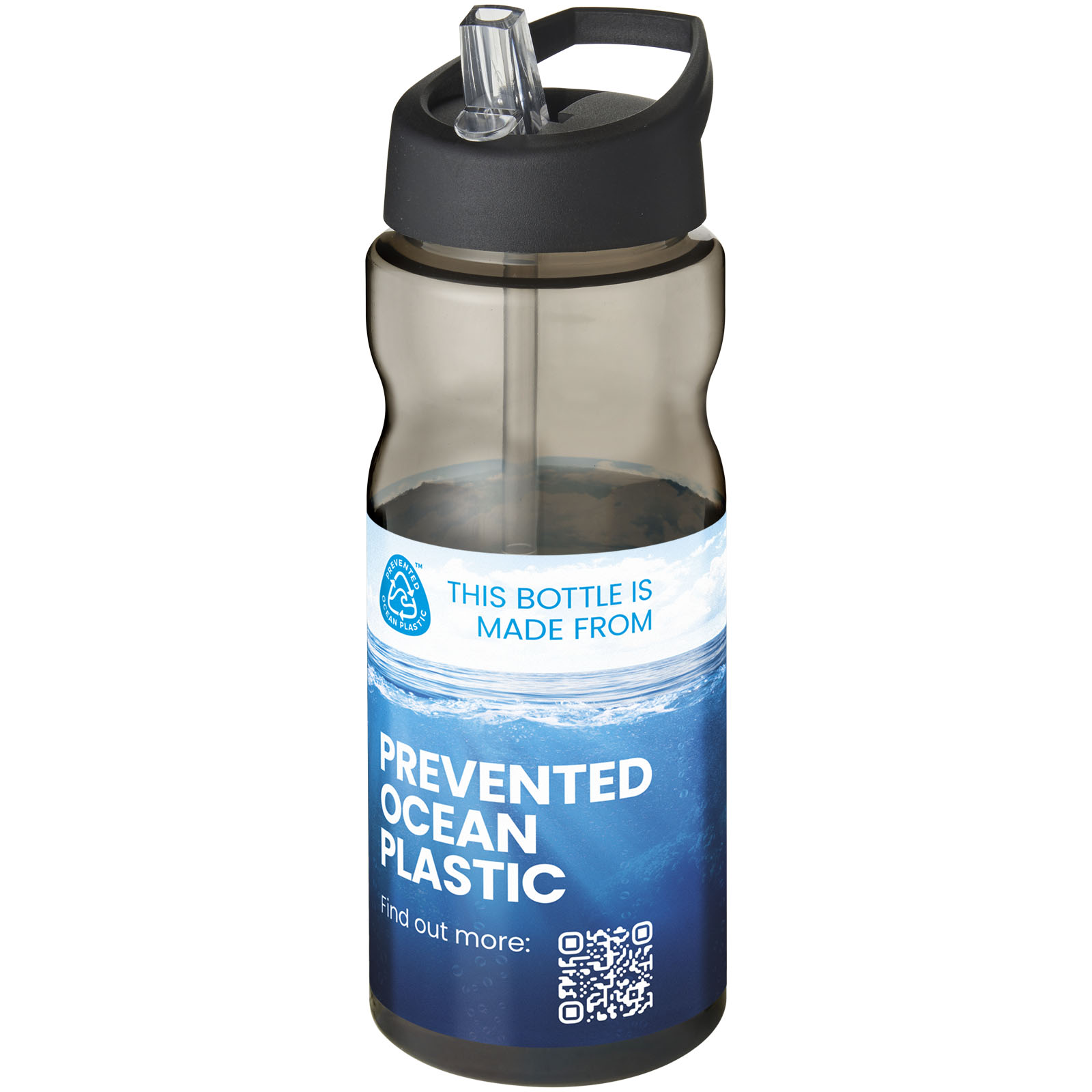 Borraccia sportiva H2O Active® Eco Base da 650 ml con coperchio con beccuccio
