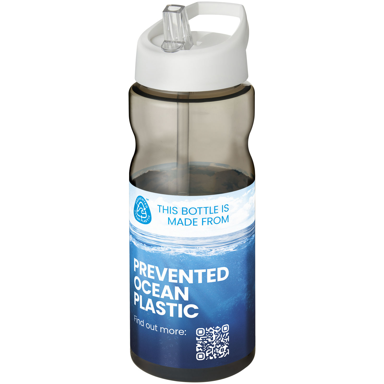 Borraccia sportiva H2O Active® Eco Base da 650 ml con coperchio con beccuccio