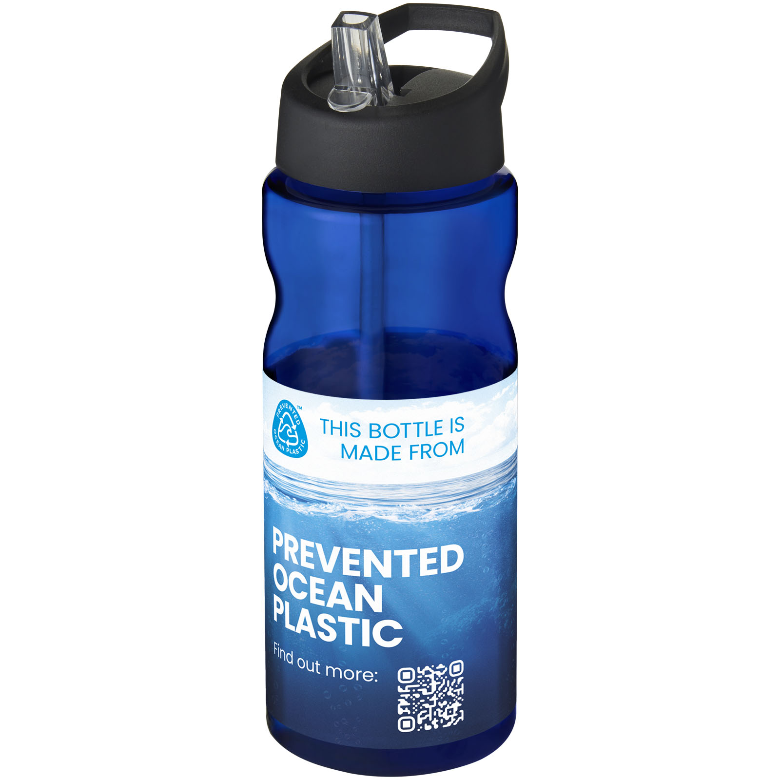 Borraccia sportiva H2O Active® Eco Base da 650 ml con coperchio con beccuccio