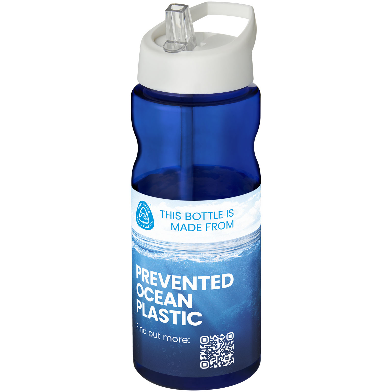 Borraccia sportiva H2O Active® Eco Base da 650 ml con coperchio con beccuccio