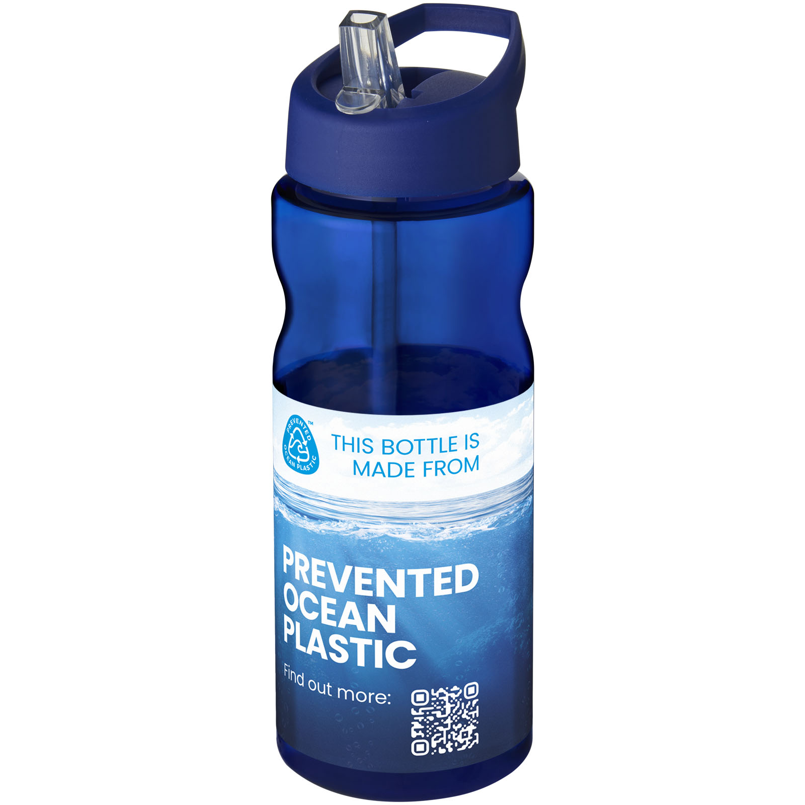 Borraccia sportiva H2O Active® Eco Base da 650 ml con coperchio con beccuccio