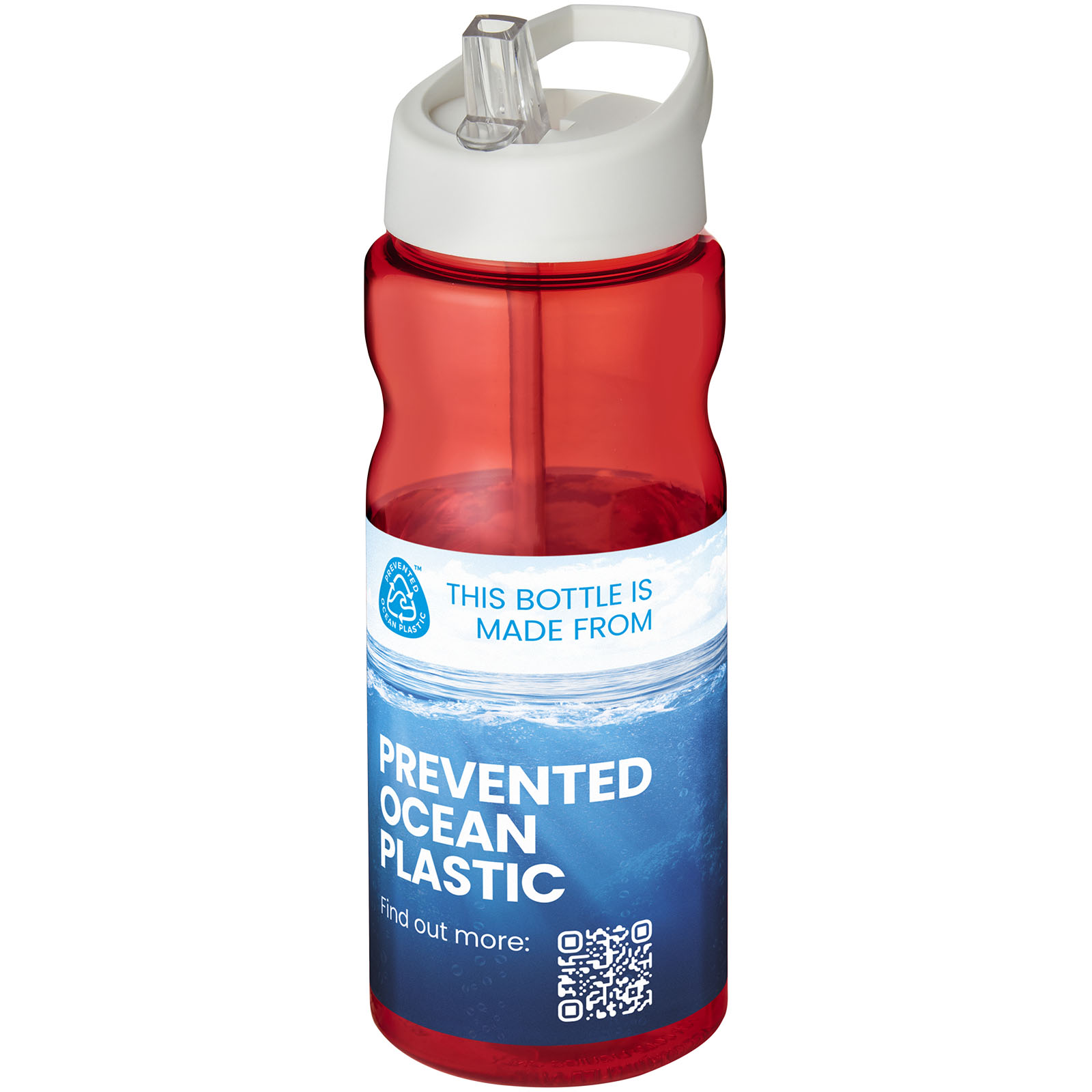 Borraccia sportiva H2O Active® Eco Base da 650 ml con coperchio con beccuccio