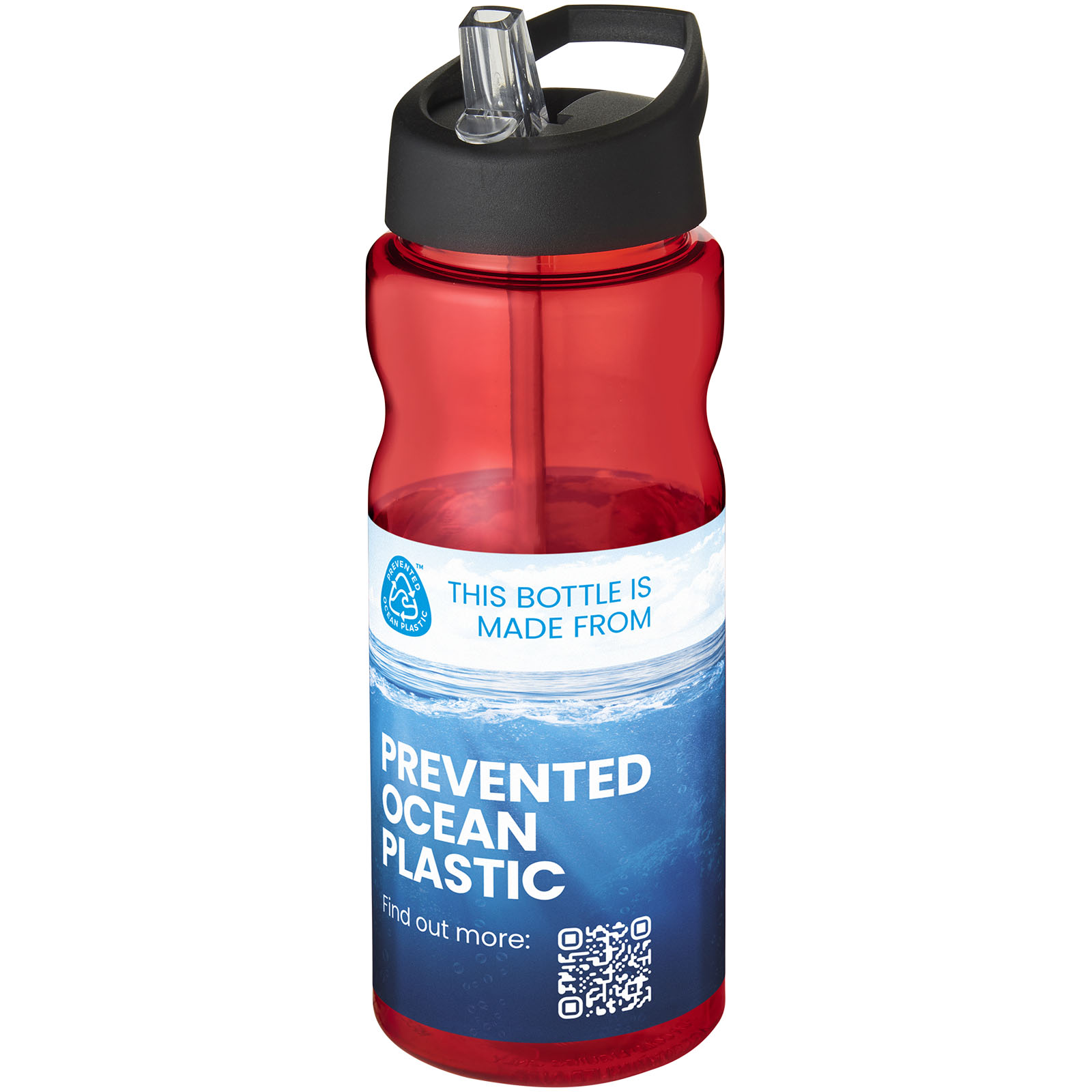 Borraccia sportiva H2O Active® Eco Base da 650 ml con coperchio con beccuccio