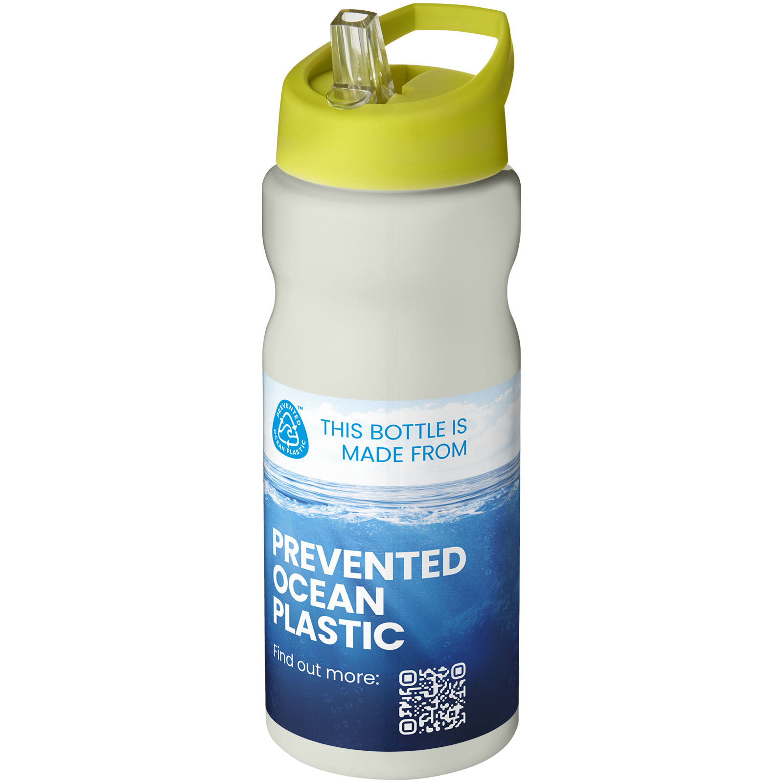 Borraccia sportiva H2O Active® Eco Base da 650 ml con coperchio con beccuccio