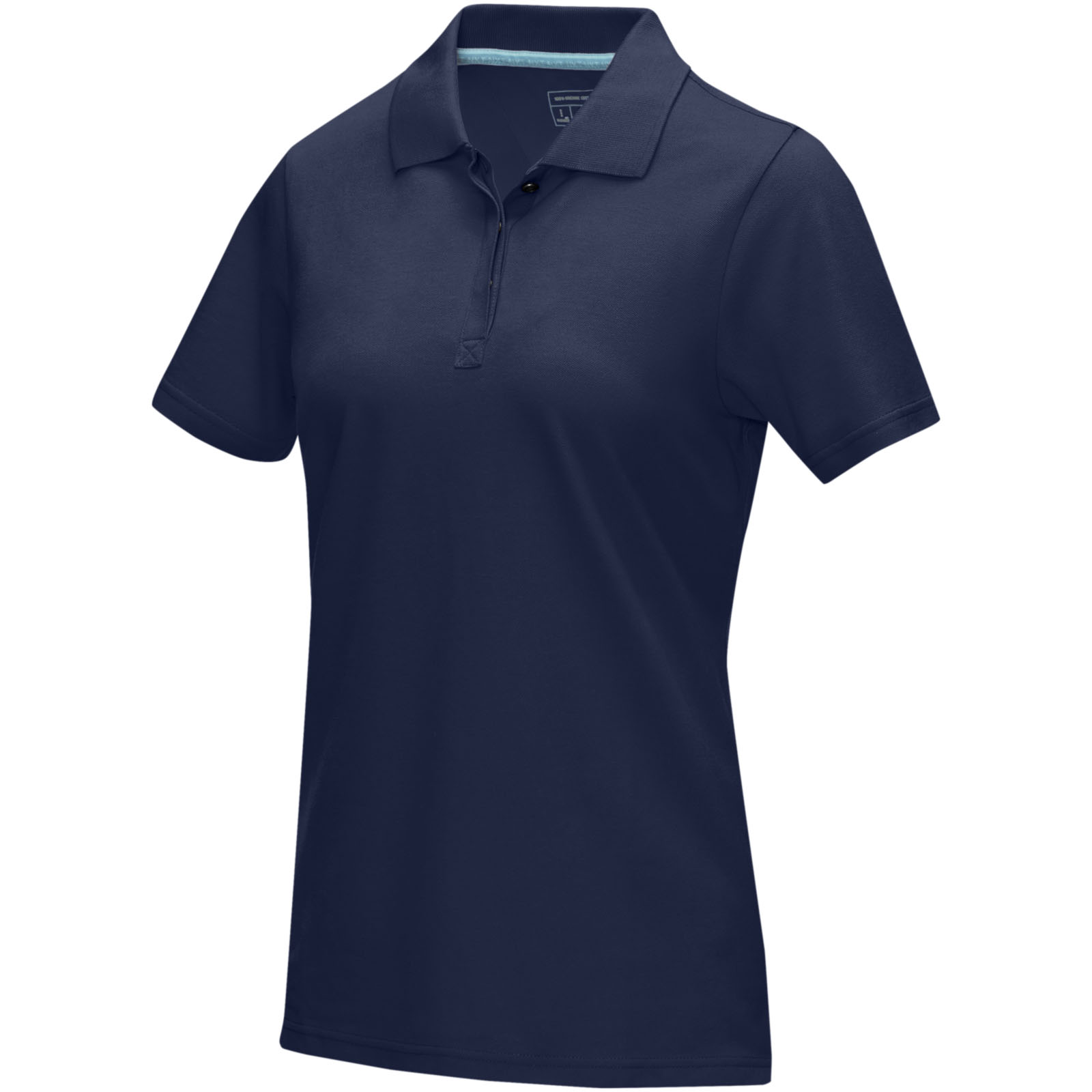 Polo Graphite a manica corta da donna in tessuto organico