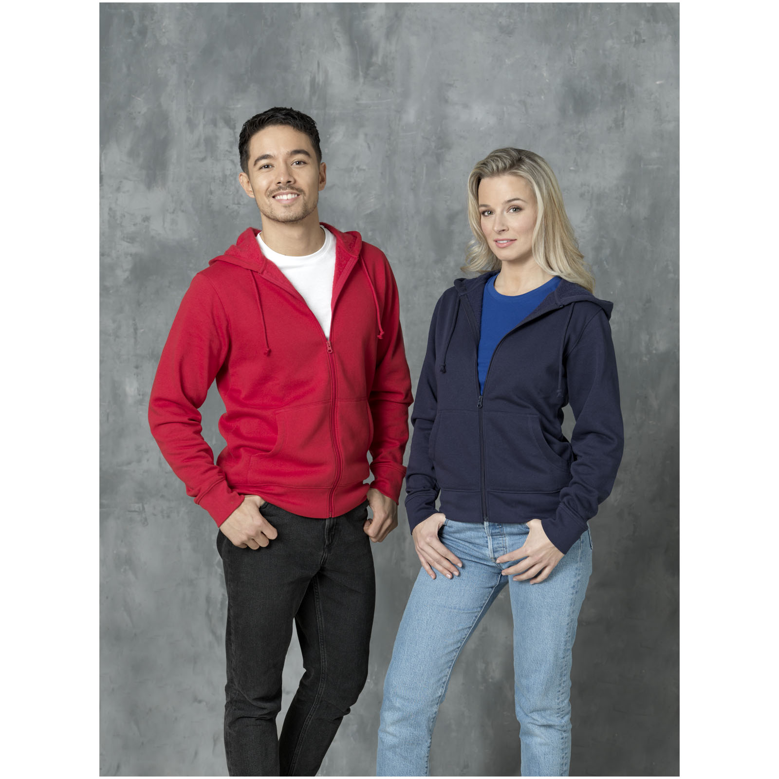 Felpa Theron con cappuccio full zip da uomo