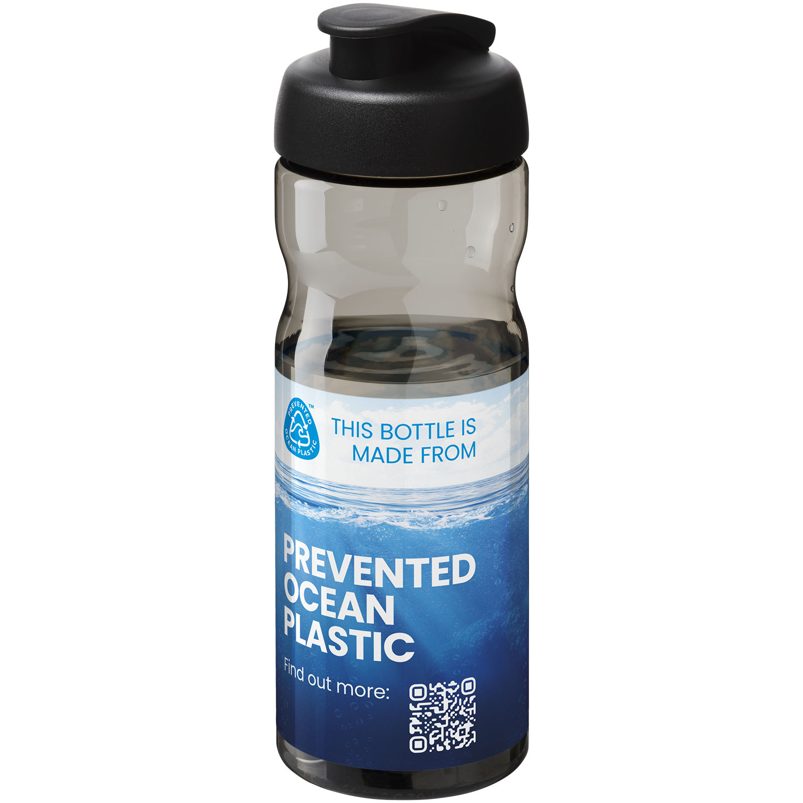 Borraccia sportiva da 650 ml con coperchio a scatto H2O Active® Eco Base