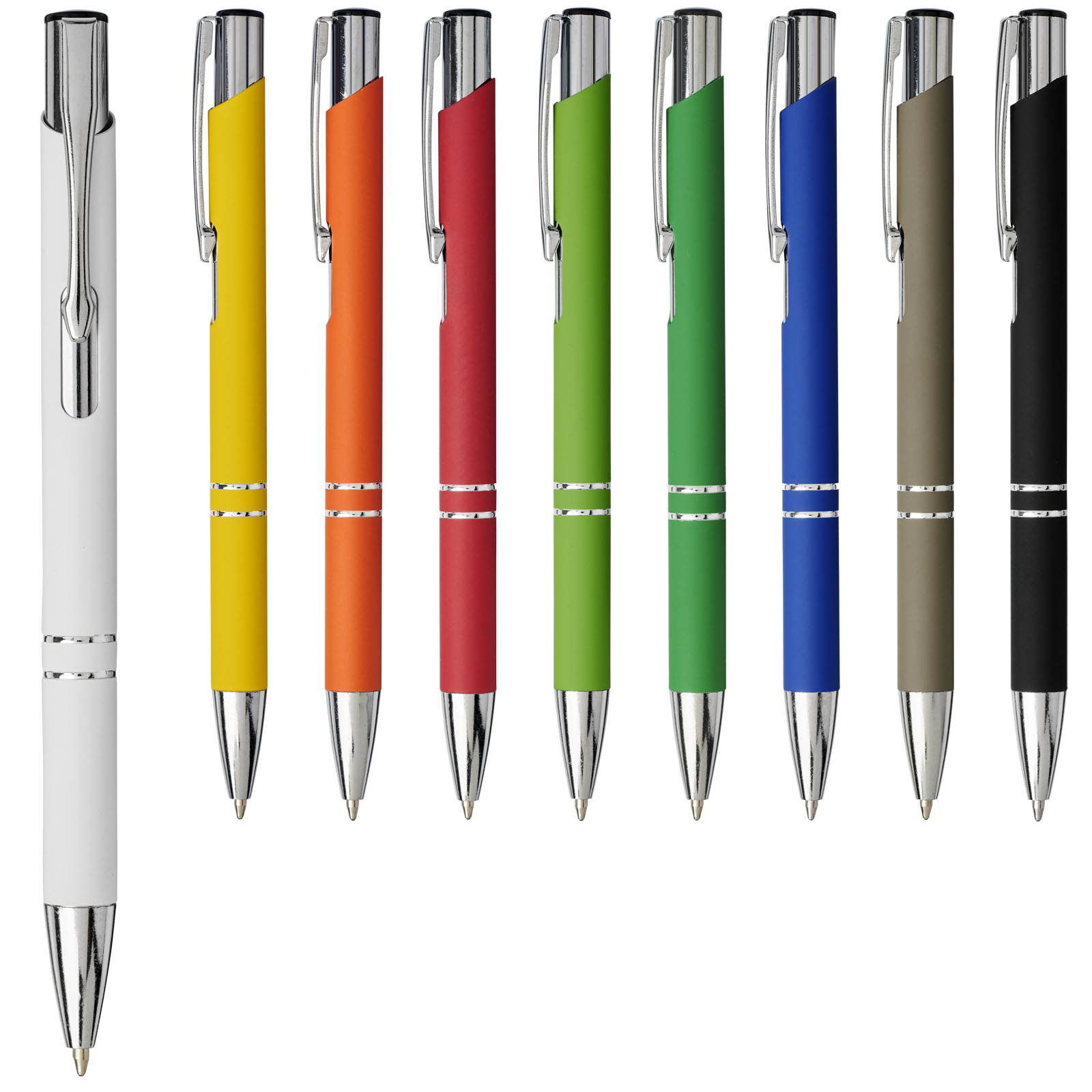 Penna a sfera a scatto Moneta soft touch