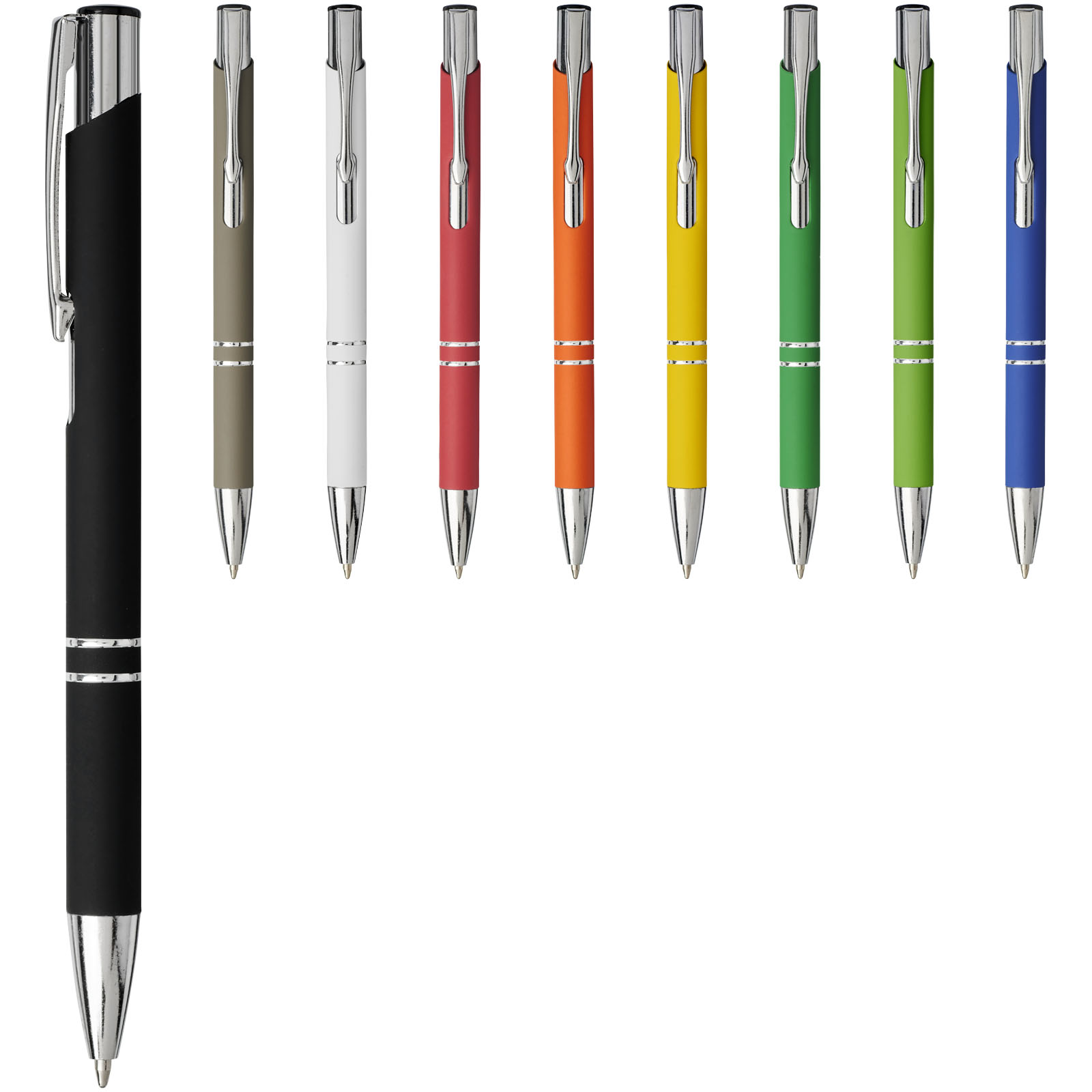 Penna a sfera a scatto Moneta soft touch
