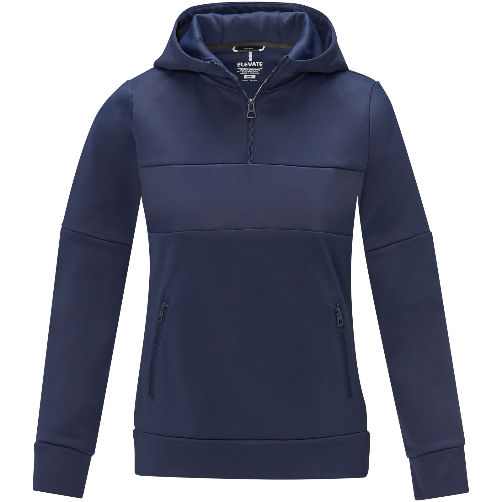 Felpa anorak con cappuccio da donna a mezza zip Sayan