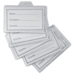 Porta-badge in PVC trasparente