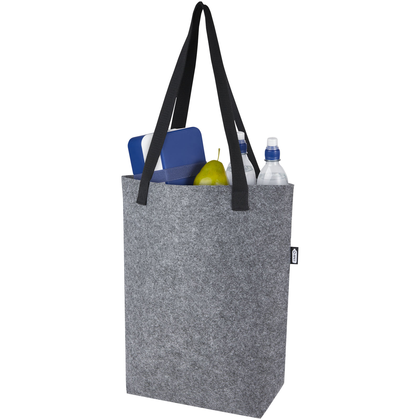 Tote bag con base ampia in feltro riciclato certificato GRS Felta - 12L