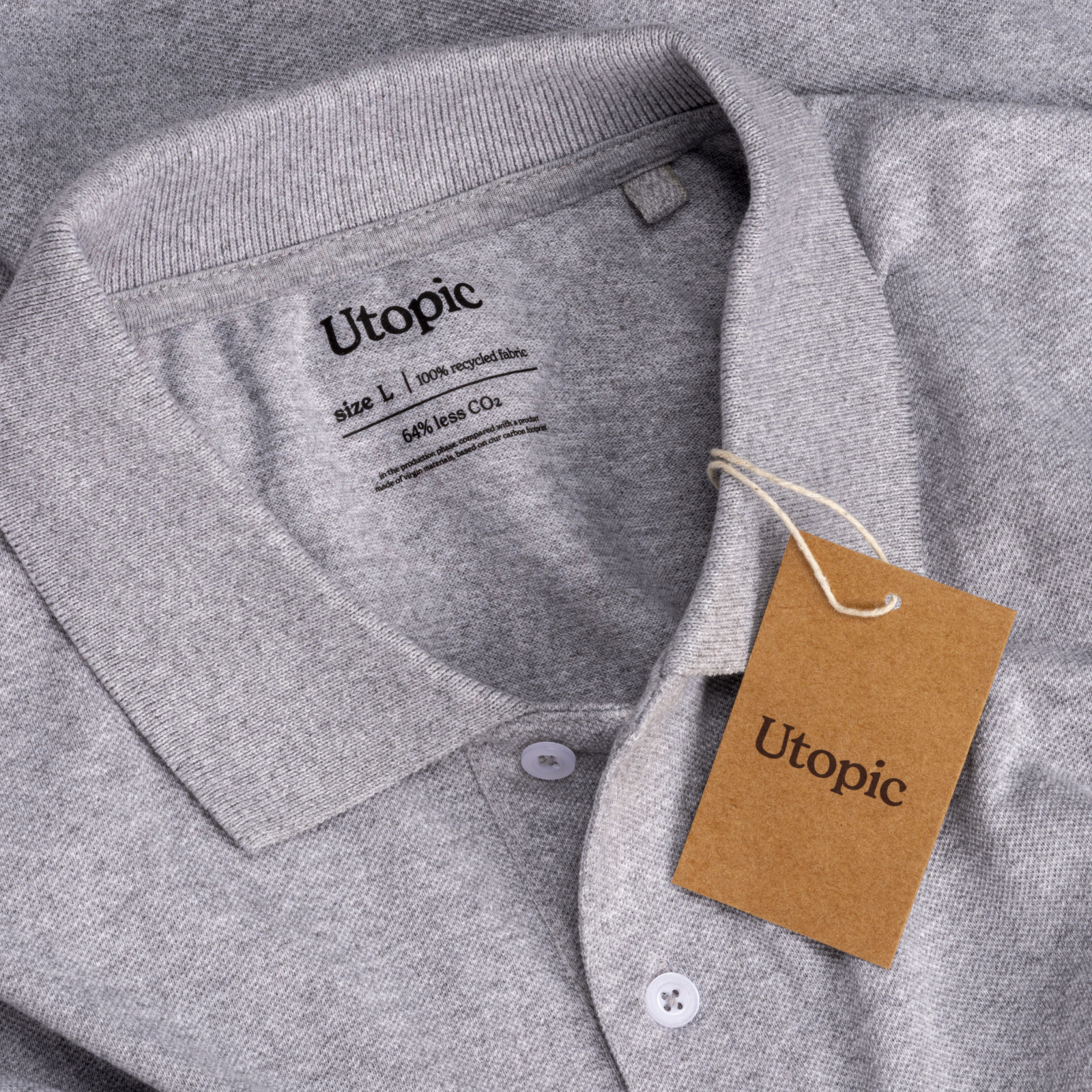 Polo 100% tessuto rigenerato