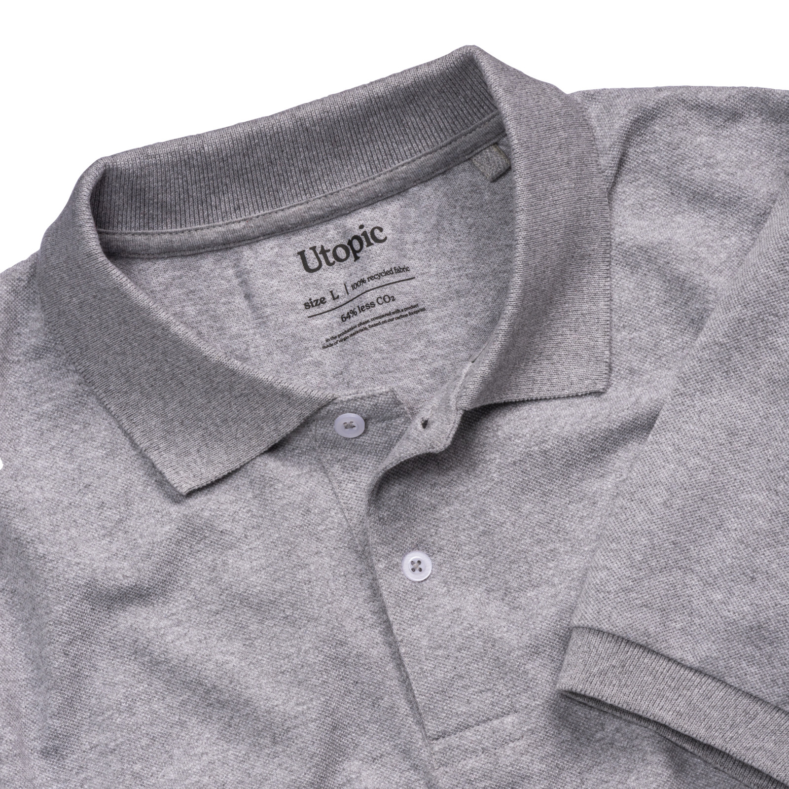 Polo 100% tessuto rigenerato