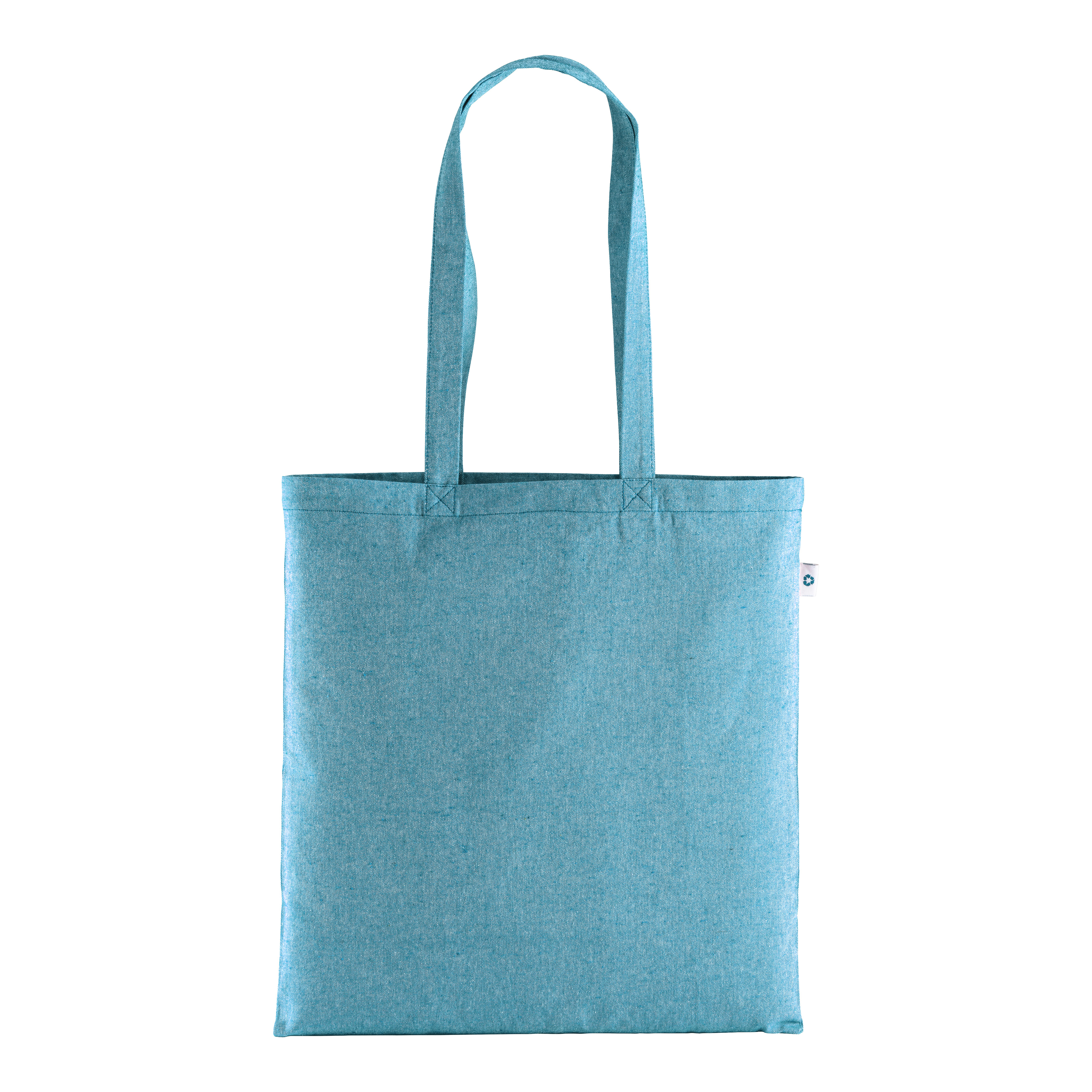 Shopper in cotone riciclato 190 g/m2, manici lunghi