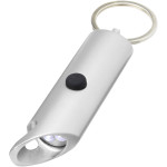 Portachiavi con torcia a LED e apribottiglie in alluminio ri...