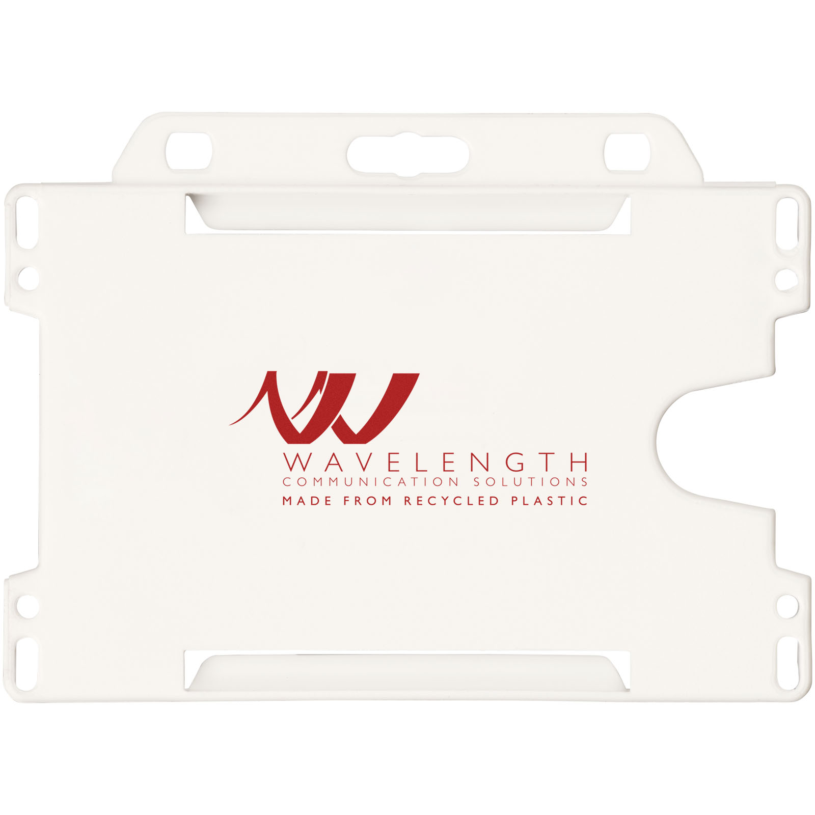 Porta badge in plastica riciclata Vega